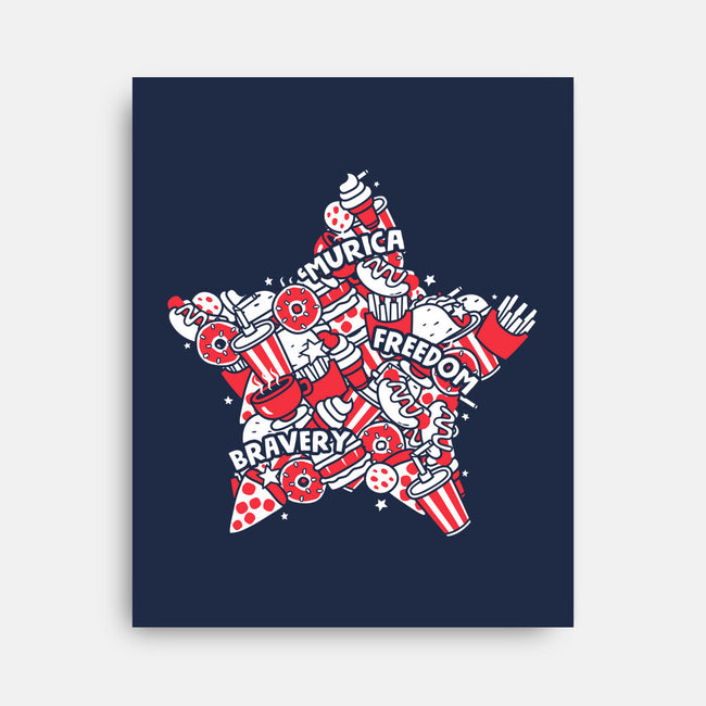 A Murican Doodle-None-Stretched-Canvas-krisren28