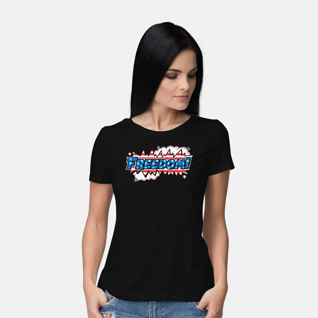 Freedom Stars And Stripes-Womens-Basic-Tee-krisren28