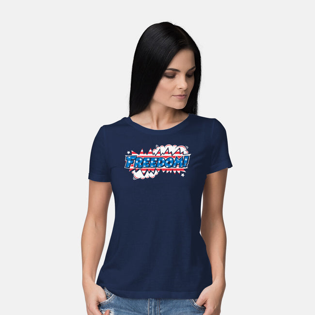 Freedom Stars And Stripes-Womens-Basic-Tee-krisren28