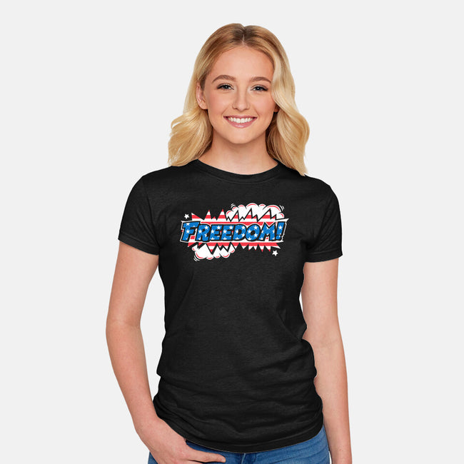 Freedom Stars And Stripes-Womens-Fitted-Tee-krisren28