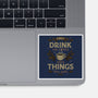 First Drink The Coffee-None-Glossy-Sticker-Angoes25