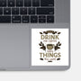 First Drink The Coffee-None-Glossy-Sticker-Angoes25