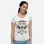First Drink The Coffee-Womens-V-Neck-Tee-Angoes25