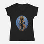 Quest Of The Fantastic Thief-Womens-V-Neck-Tee-glitchygorilla