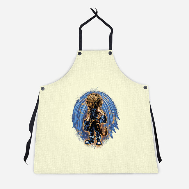 Quest Of The Fantastic Thief-Unisex-Kitchen-Apron-glitchygorilla