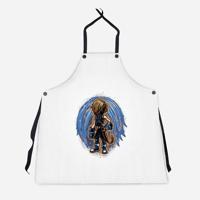 Quest Of The Fantastic Thief-Unisex-Kitchen-Apron-glitchygorilla