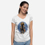 Quest Of The Fantastic Thief-Womens-V-Neck-Tee-glitchygorilla