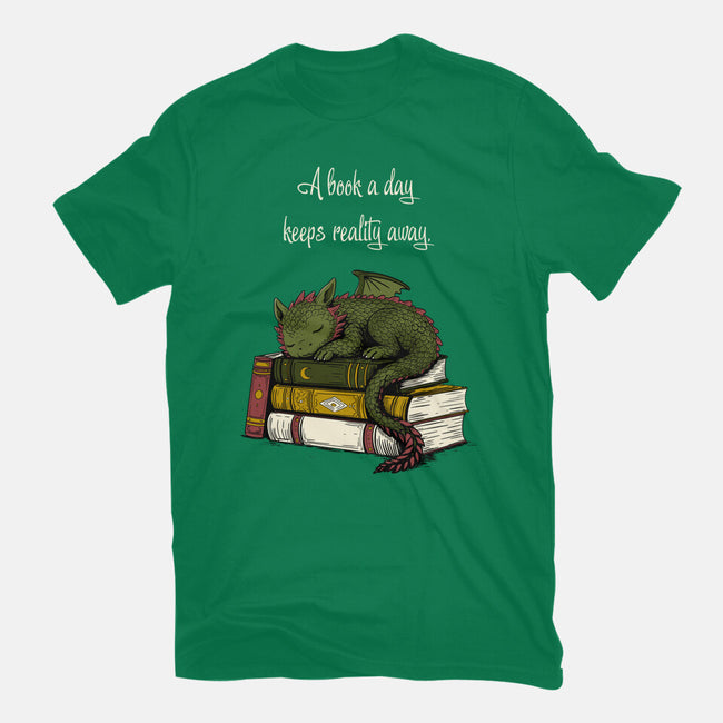 A Book A Day Keeps Reality Away-Mens-Premium-Tee-Mattania