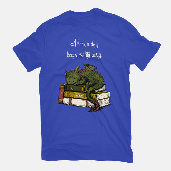 A Book A Day Keeps Reality Away-Mens-Premium-Tee-Mattania