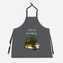 A Book A Day Keeps Reality Away-Unisex-Kitchen-Apron-Mattania