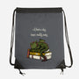 A Book A Day Keeps Reality Away-None-Drawstring-Bag-Mattania