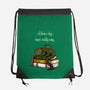 A Book A Day Keeps Reality Away-None-Drawstring-Bag-Mattania