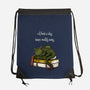 A Book A Day Keeps Reality Away-None-Drawstring-Bag-Mattania