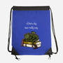 A Book A Day Keeps Reality Away-None-Drawstring-Bag-Mattania