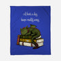 A Book A Day Keeps Reality Away-None-Fleece-Blanket-Mattania