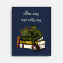 A Book A Day Keeps Reality Away-None-Stretched-Canvas-Mattania