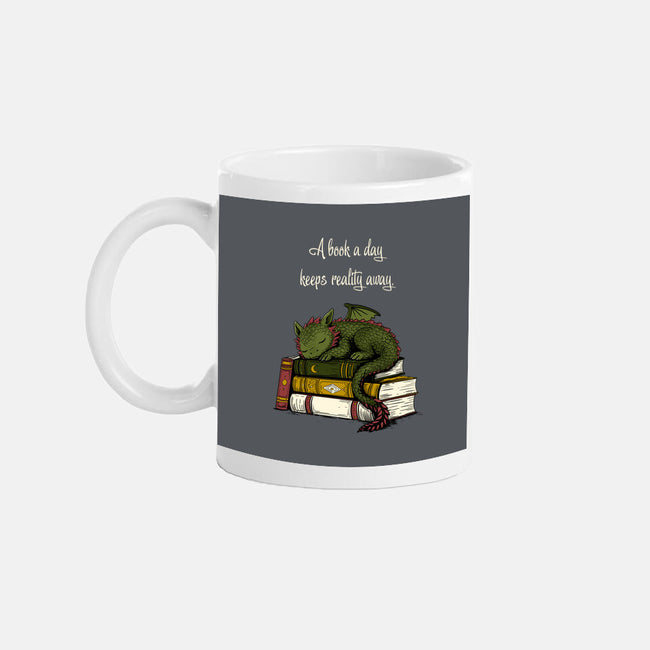 A Book A Day Keeps Reality Away-None-Mug-Drinkware-Mattania