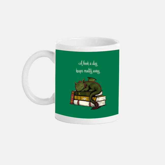 A Book A Day Keeps Reality Away-None-Mug-Drinkware-Mattania