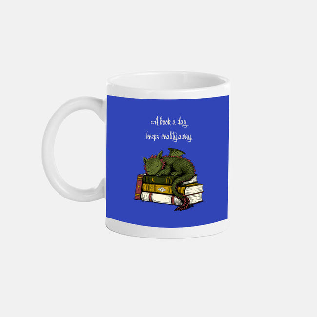 A Book A Day Keeps Reality Away-None-Mug-Drinkware-Mattania