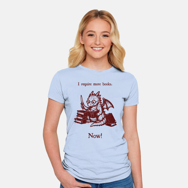 I Requiem More Books-Womens-Fitted-Tee-Mattania