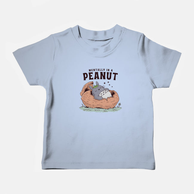 Mentally In A Peanut-Baby-Basic-Tee-GODZILLARGE
