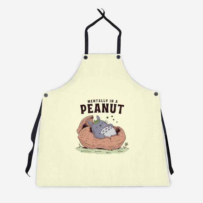 Mentally In A Peanut-Unisex-Kitchen-Apron-GODZILLARGE