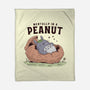 Mentally In A Peanut-None-Fleece-Blanket-GODZILLARGE
