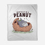 Mentally In A Peanut-None-Fleece-Blanket-GODZILLARGE