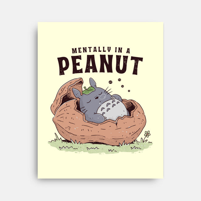 Mentally In A Peanut-None-Stretched-Canvas-GODZILLARGE