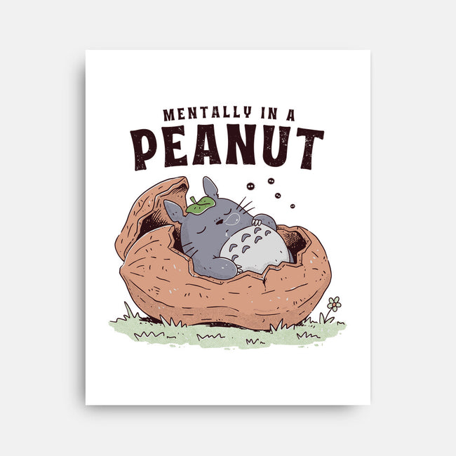 Mentally In A Peanut-None-Stretched-Canvas-GODZILLARGE