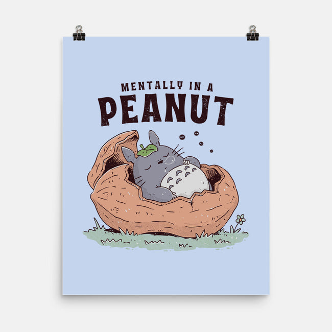 Mentally In A Peanut-None-Matte-Poster-GODZILLARGE