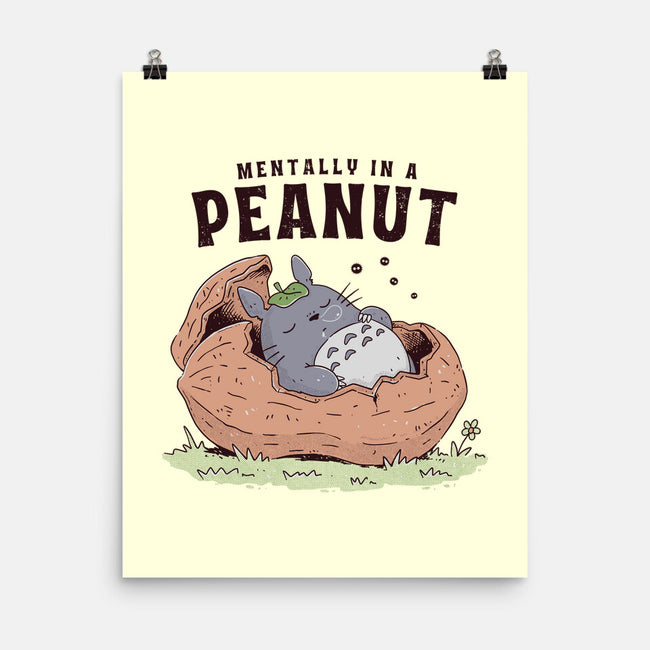 Mentally In A Peanut-None-Matte-Poster-GODZILLARGE