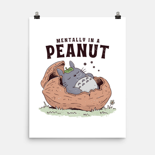 Mentally In A Peanut-None-Matte-Poster-GODZILLARGE