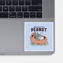 Mentally In A Peanut-None-Glossy-Sticker-GODZILLARGE