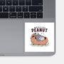 Mentally In A Peanut-None-Glossy-Sticker-GODZILLARGE
