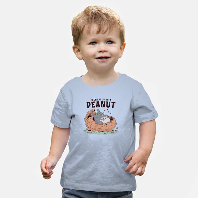 Mentally In A Peanut-Baby-Basic-Tee-GODZILLARGE