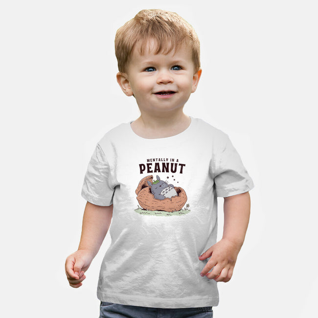 Mentally In A Peanut-Baby-Basic-Tee-GODZILLARGE
