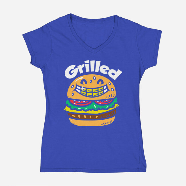 Grilled-Womens-V-Neck-Tee-krisren28