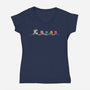 Summer Pac Shark-Womens-V-Neck-Tee-krisren28