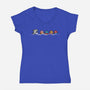 Summer Pac Shark-Womens-V-Neck-Tee-krisren28