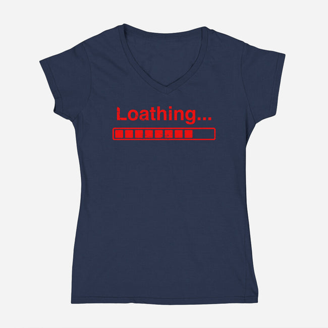 Loathing-Womens-V-Neck-Tee-Boggs Nicolas