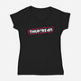 Thumbs Up Stars-Womens-V-Neck-Tee-rocketman_art