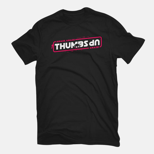 Thumbs Up Stars-Womens-Basic-Tee-rocketman_art