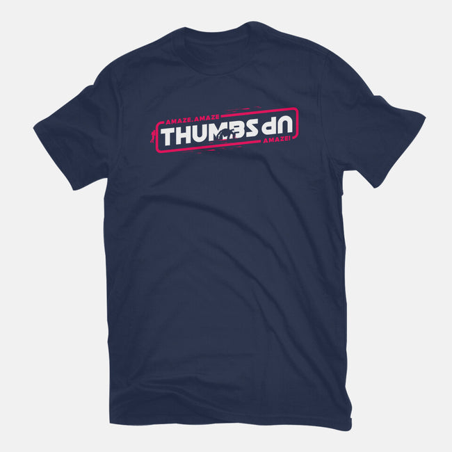 Thumbs Up Stars-Womens-Basic-Tee-rocketman_art