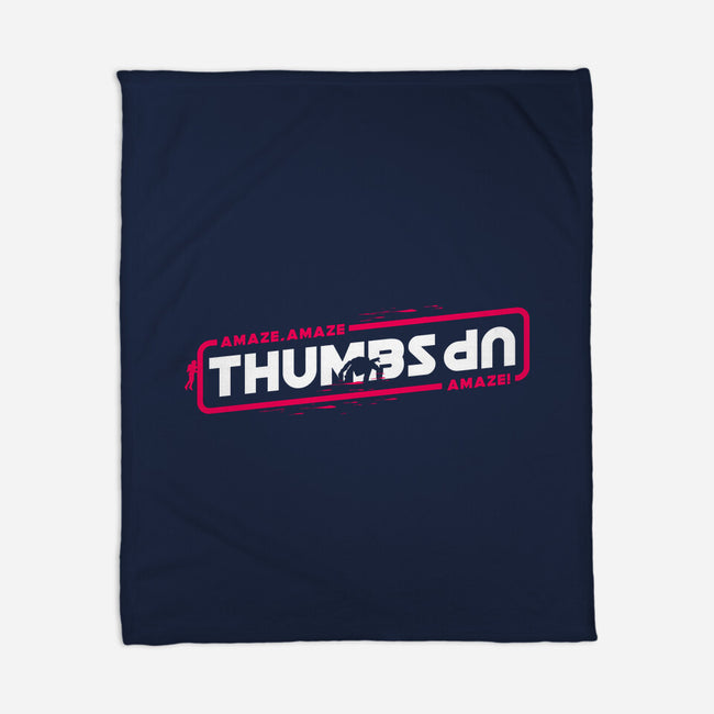 Thumbs Up Stars-None-Fleece-Blanket-rocketman_art