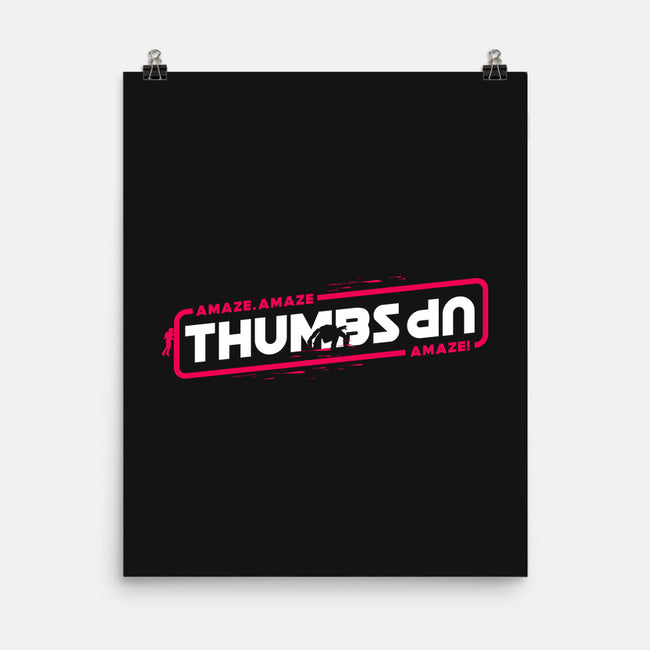 Thumbs Up Stars-None-Matte-Poster-rocketman_art