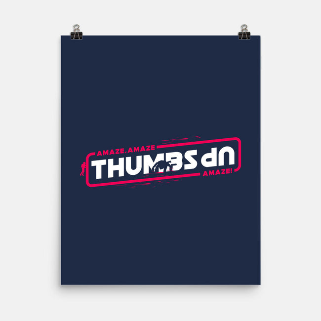 Thumbs Up Stars-None-Matte-Poster-rocketman_art