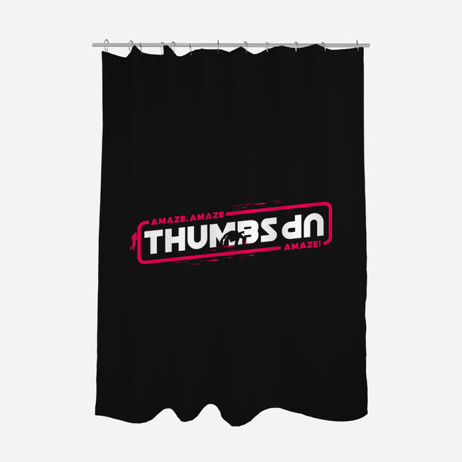 Thumbs Up Stars-None-Polyester-Shower Curtain-rocketman_art