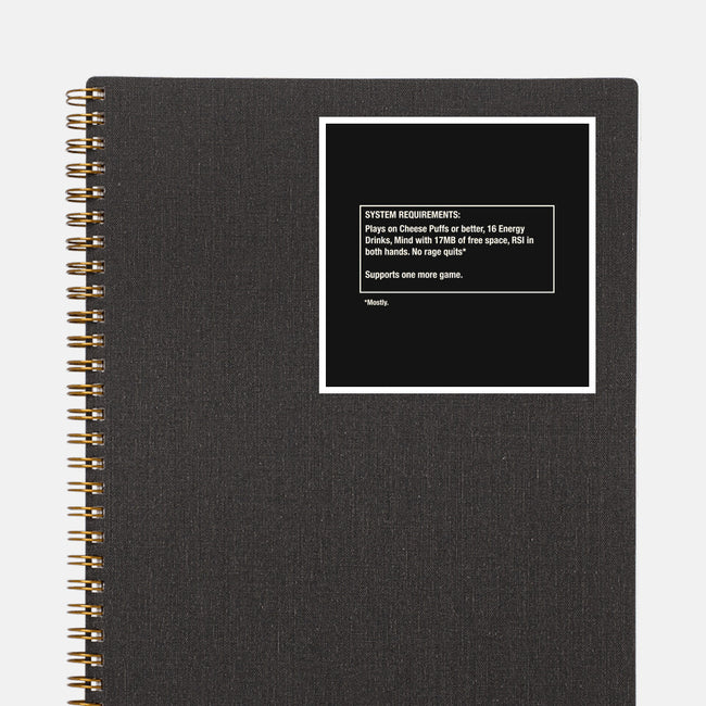 System Requirements-None-Glossy-Sticker-rocketman_art