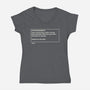 System Requirements-Womens-V-Neck-Tee-rocketman_art